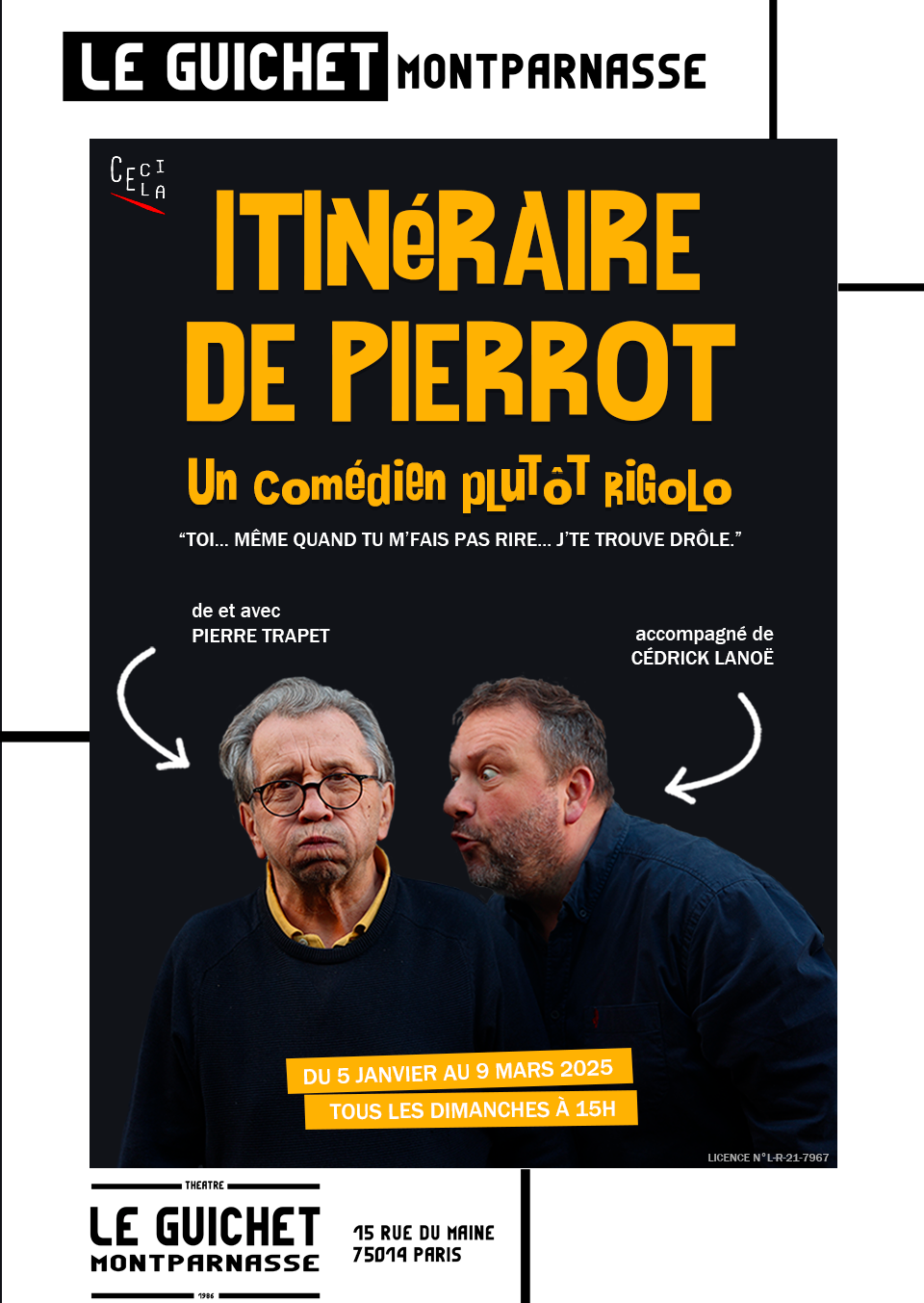 Lire la suite à propos de l’article Itinéraire de Pierrot, un comédien plutôt rigolo